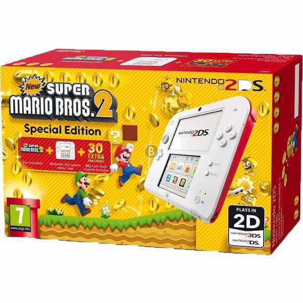 Consola 2ds Blancorojo New Super Mario Bros 2 Preinstalado 